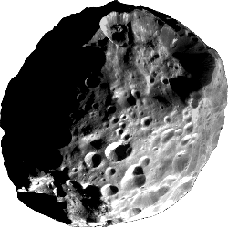 Phoebe - A moon of Saturn. Phoebe - A moon of Saturn.