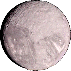 Miranda - A moon of Uranus. Miranda - A moon of Uranus.