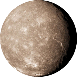 Titania - A moon of Uranus. Titania - A moon of Uranus.