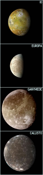 Medicea Sidera - Io, Europa, Ganymede and Callisto