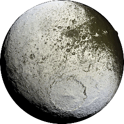 Iapetus - A moon of Saturn. Iapetus - A moon of Saturn.