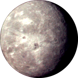 Oberon - A moon of Uranus. Oberon - A moon of Uranus.